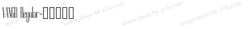 VANGO Regular字体转换